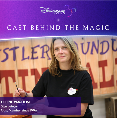 Cast Behind the Magic : Meet Celine Van Oost, a sign painter