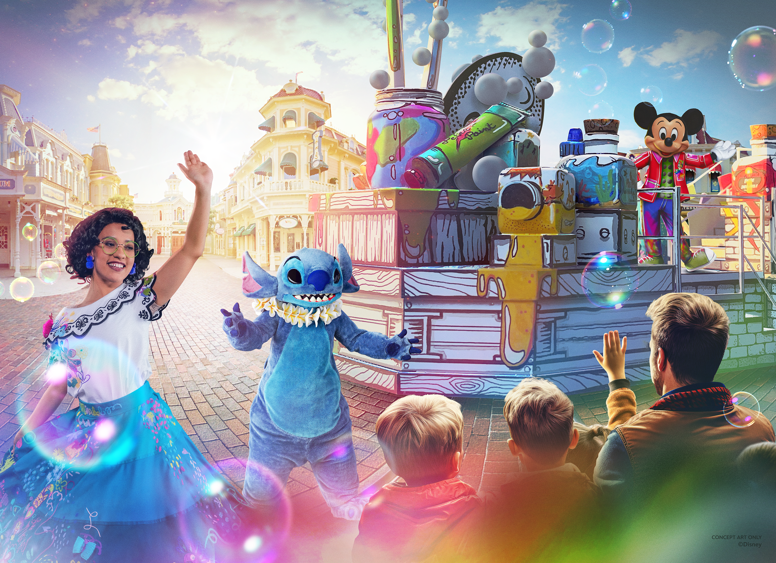 Disneyland Paris start 2024 met een spectaculaire nieuwe droneshow en dagshow tijdens Disney Symphony of Colours